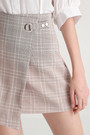 Check Wrap Skirt