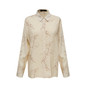 Chiffon Drawing Print Shirt