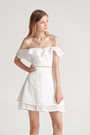 Eyelet Ruffled Dress