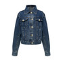 Puff-Sleeve Denim Jacket