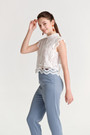 Lace Crop Top(10409)