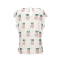 Pineapple Print Waist Tie Top