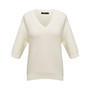 V neck half sleeve knit top