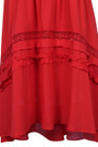 Red boob tube dress