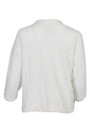 Drop Shoulder Knitted Lace Fabric Cardigan