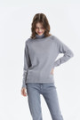 Turtle Neck Middle Gauge Knit Top