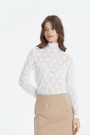 Warm Lace High Neck Top