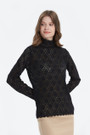 Warm Lace High Neck Top
