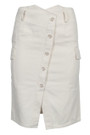 High Waist Front button Down Skirt