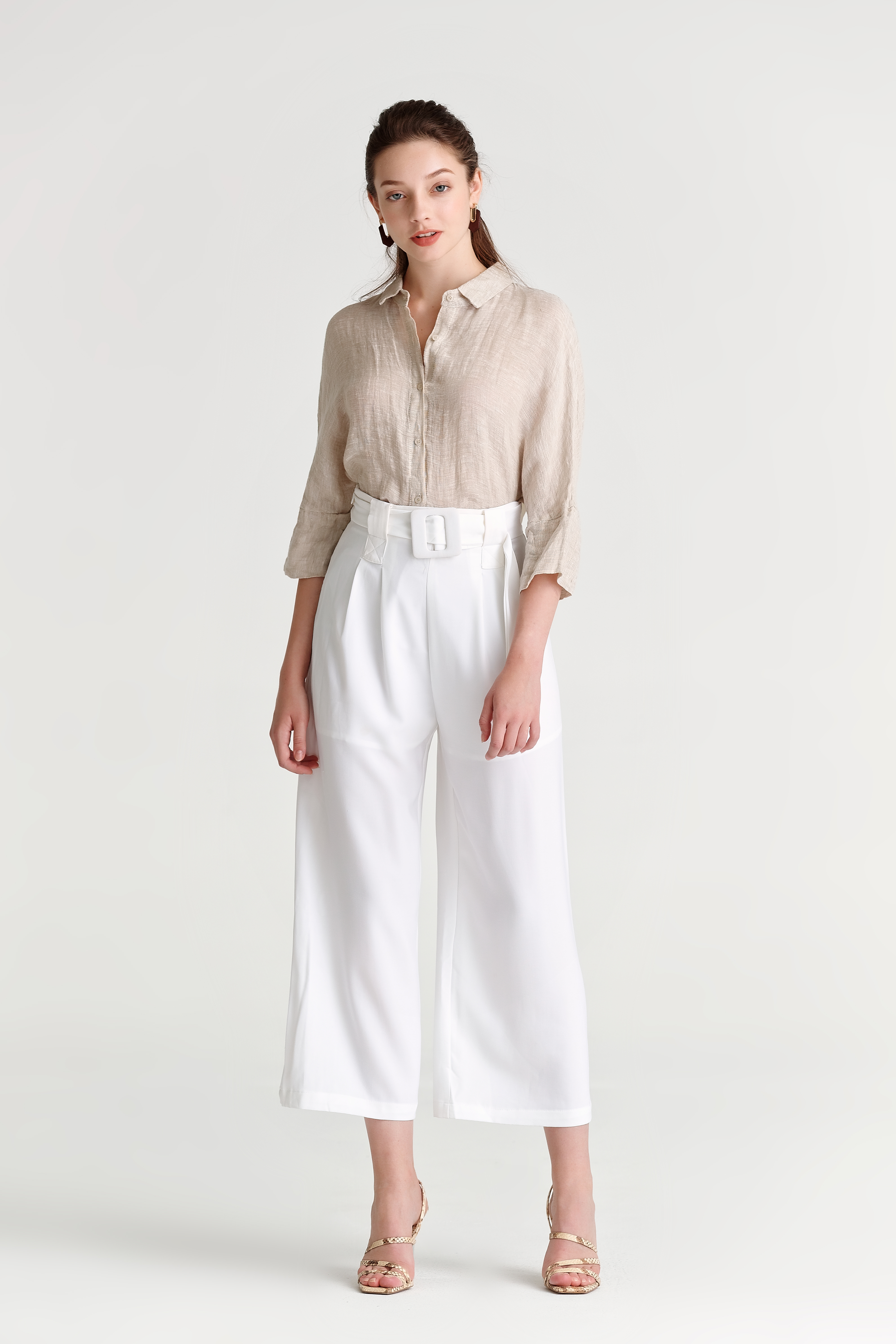 OJAY Belted Wide Leg pants - Picture 14 of 14