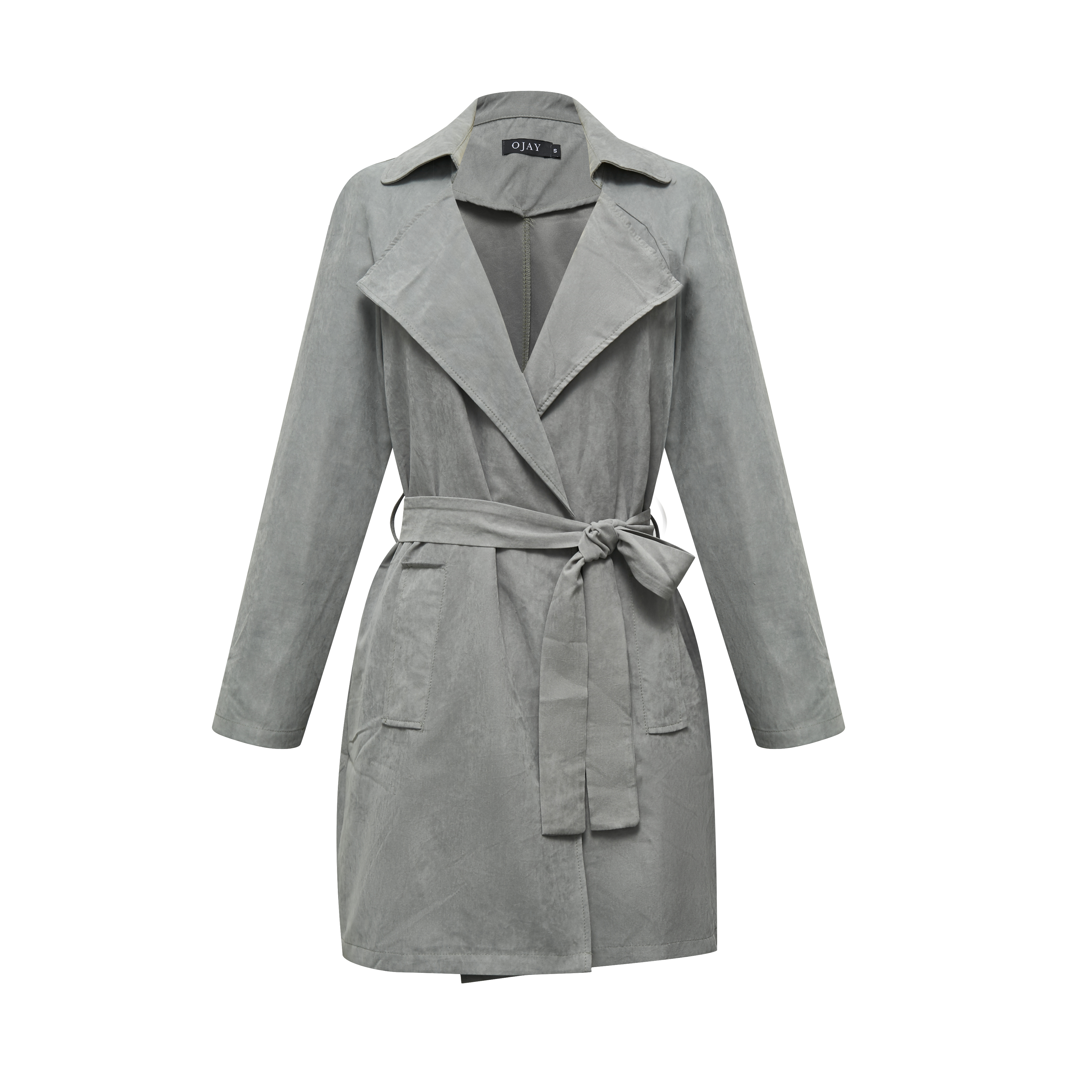 OJAY Rosy Faux Suede Trench - Picture 13 of 13