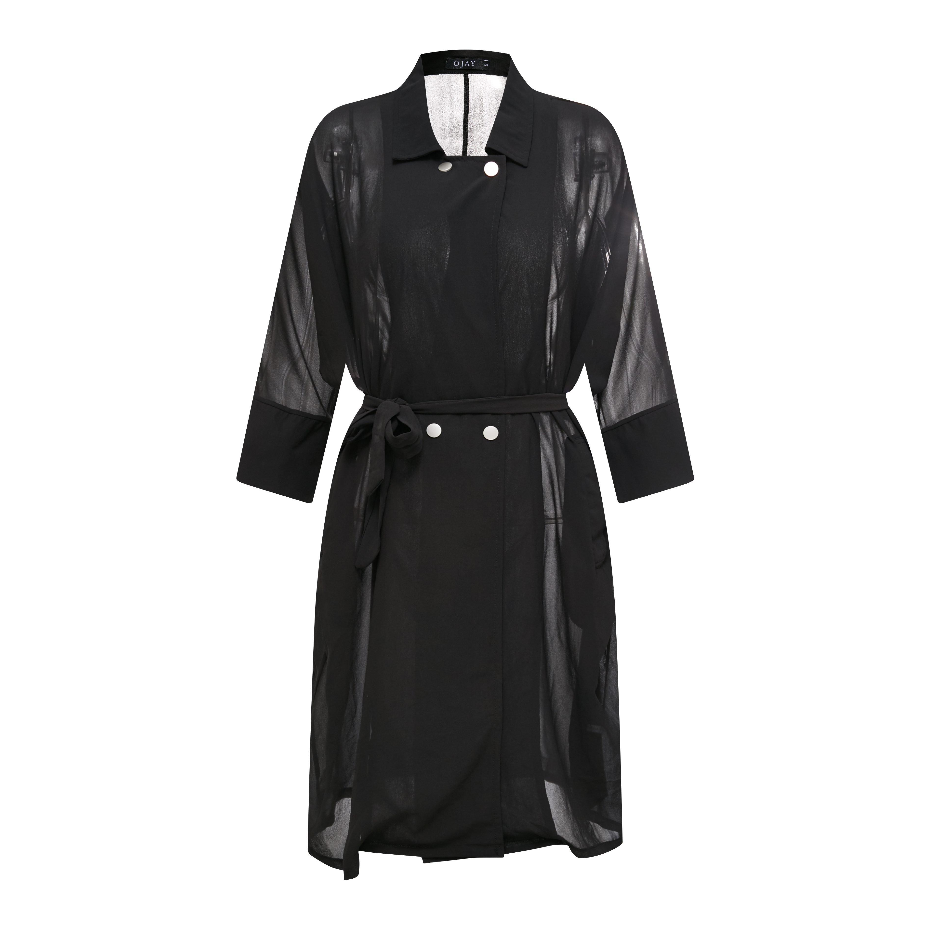 OJAY Trench Long Jacket - Picture 7 of 8