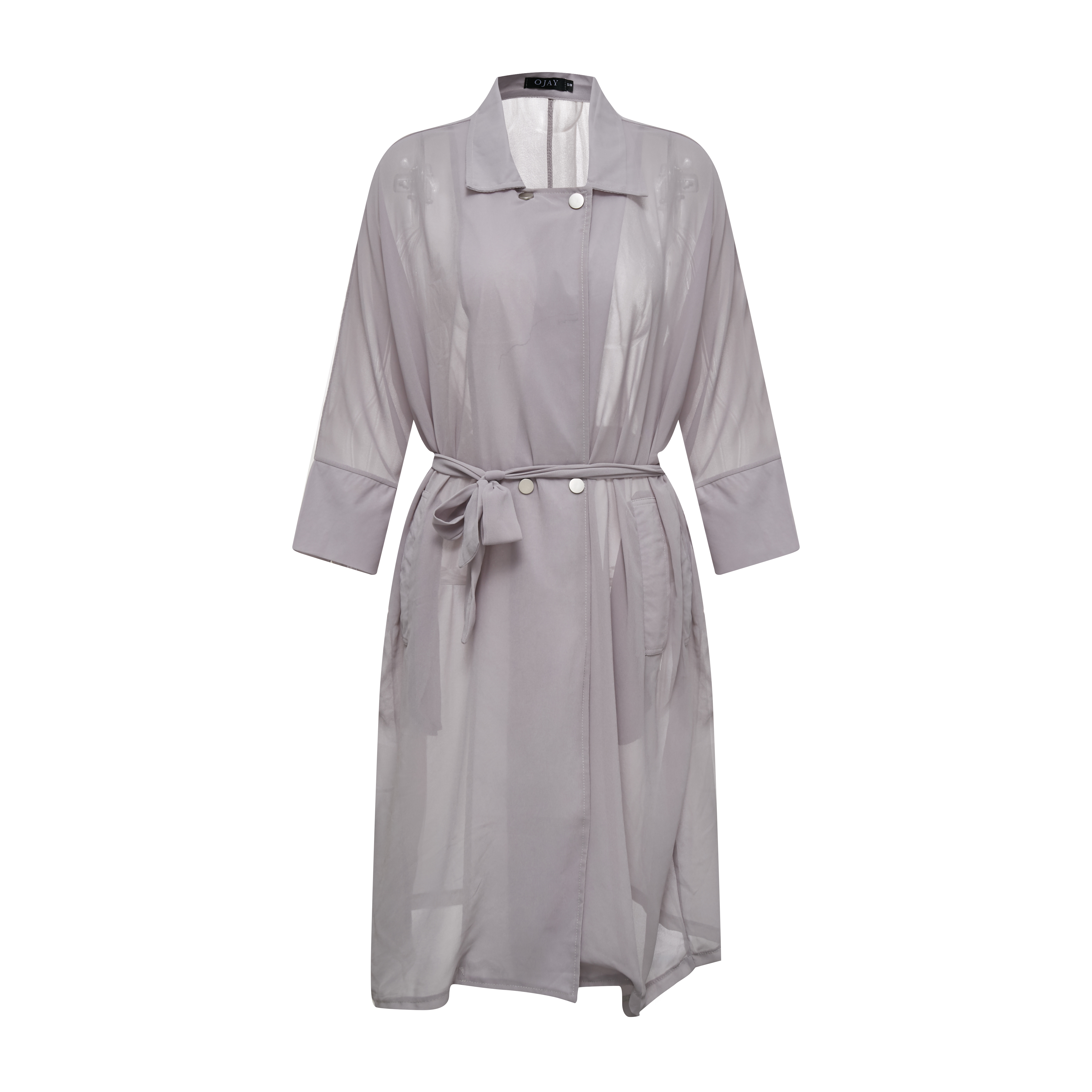 OJAY Trench Long Jacket - Picture 8 of 8