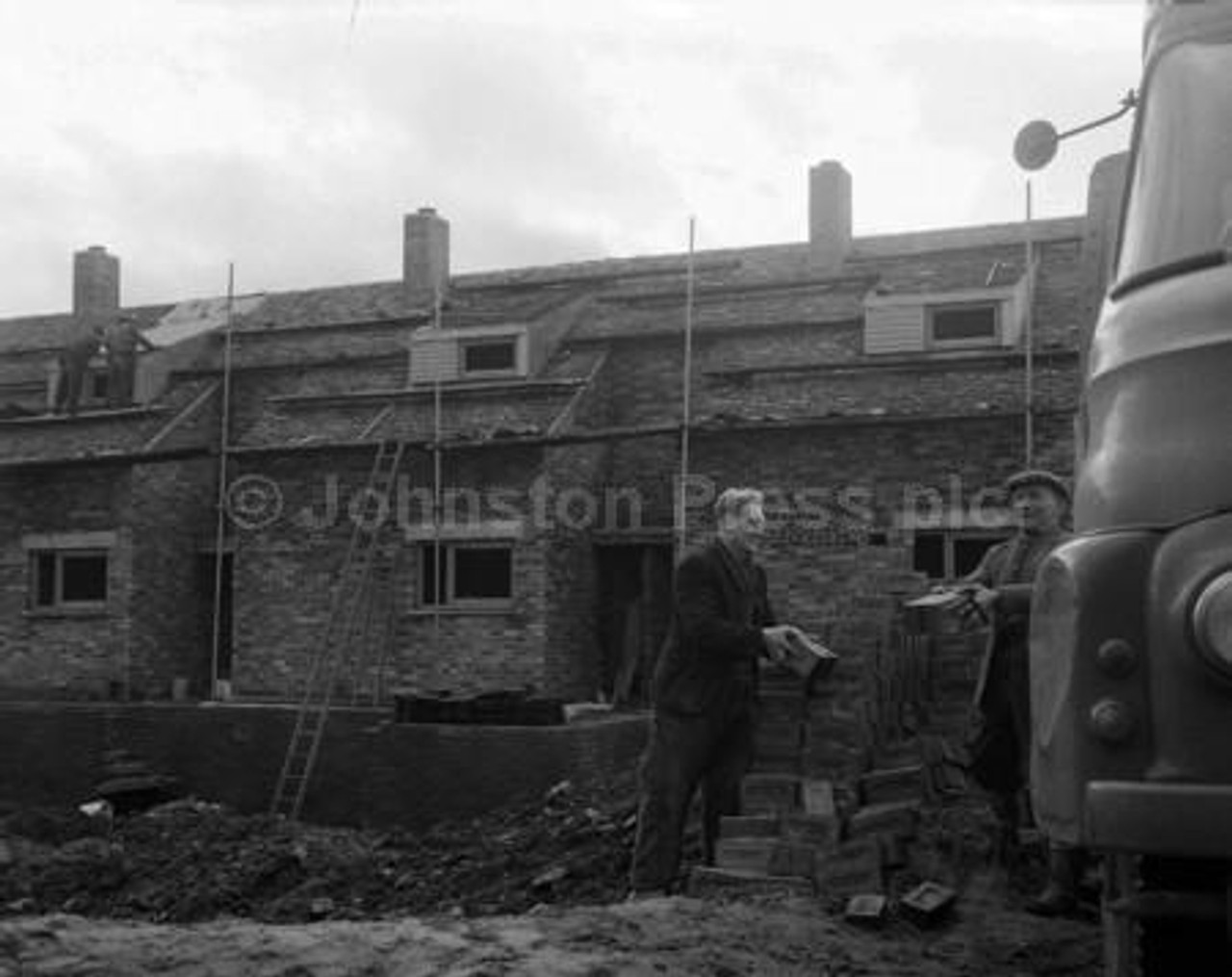20006758Cowdenbeath Council houses under construction in the Broad
