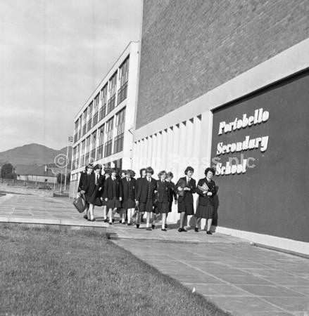 23445791Back to school in August 1964 girls outside the new