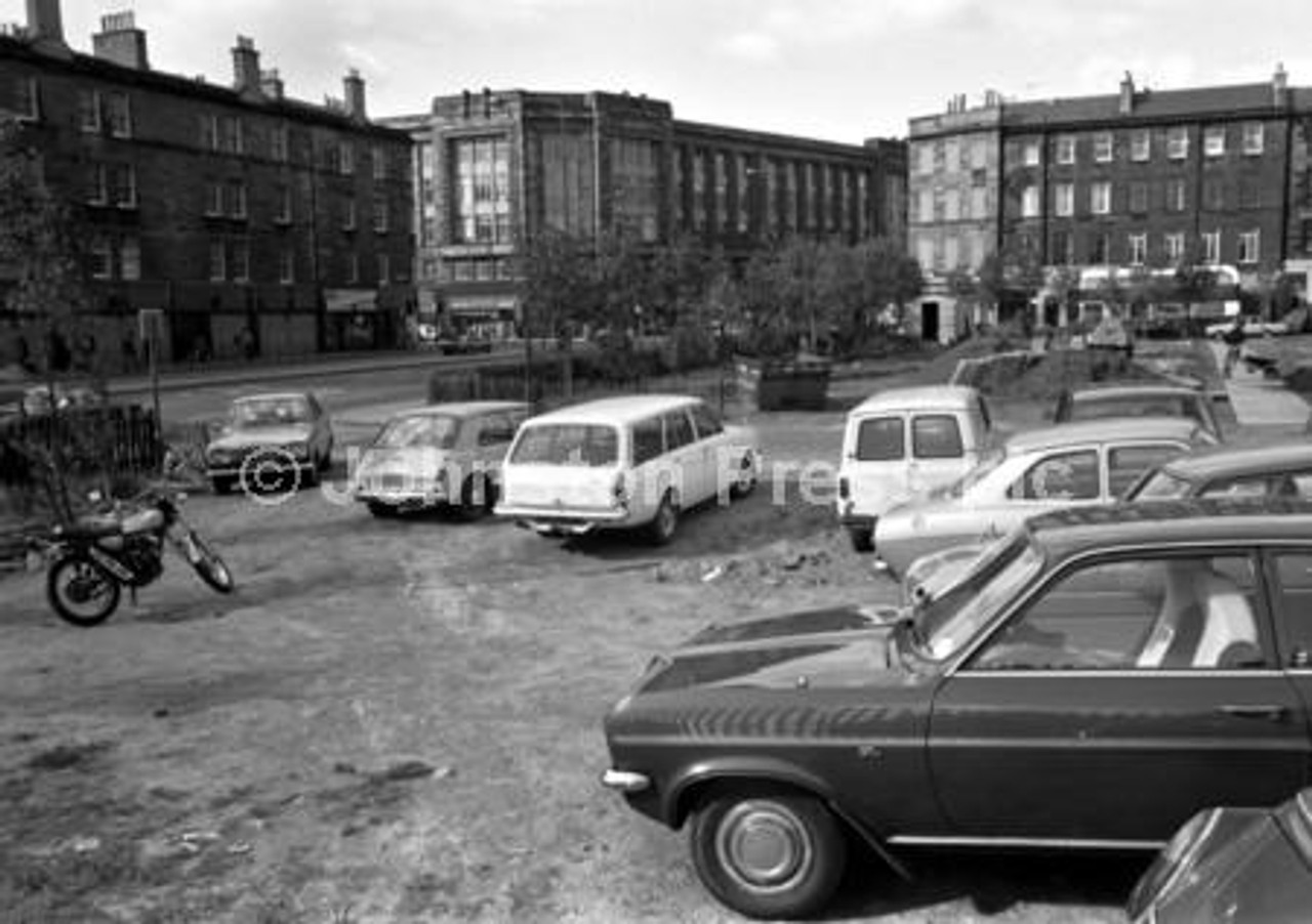 20278617-The car park in Earl Grey Street Edinburgh, September 1978 ...