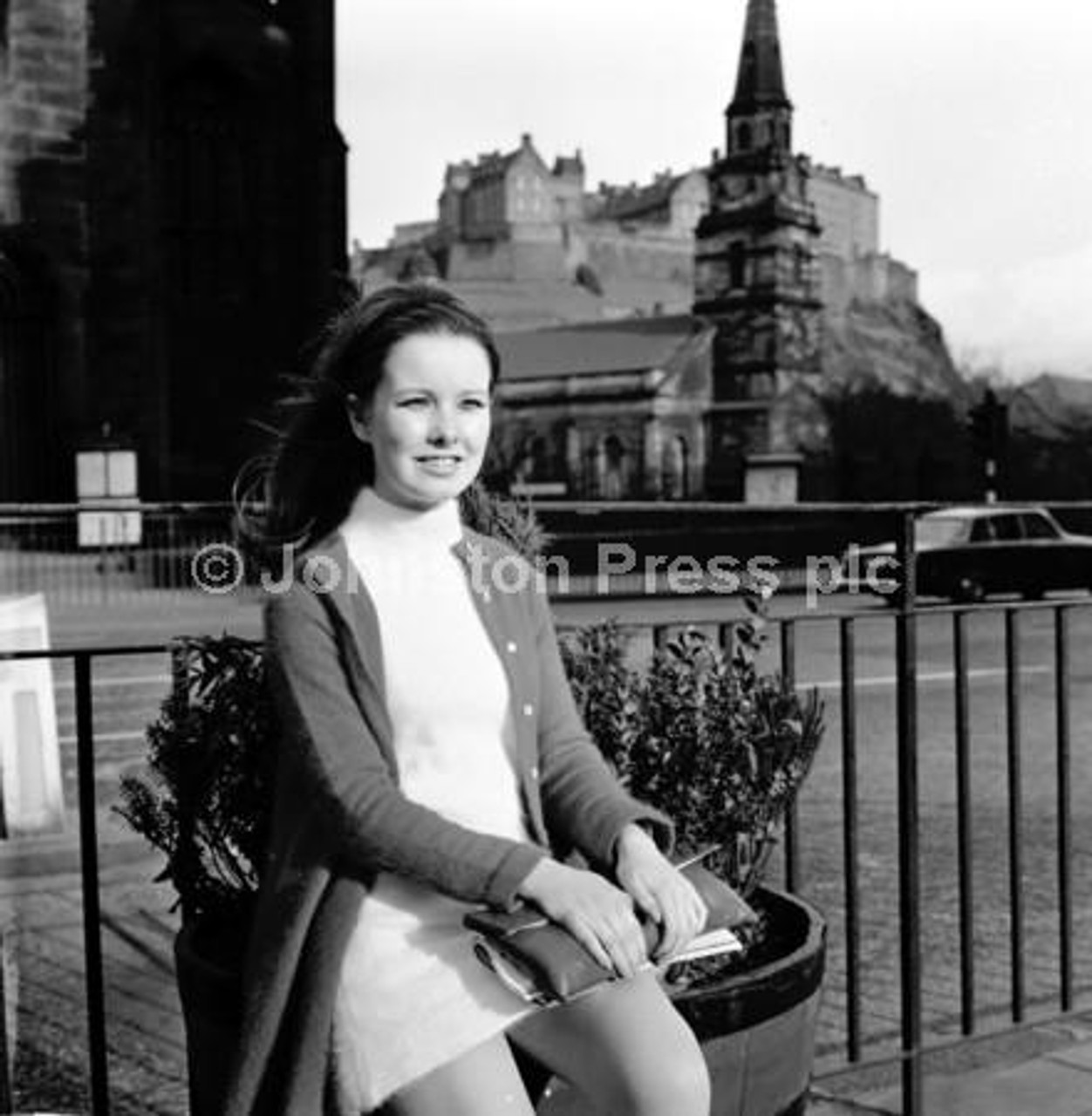 20364337 Diane Grayson in Edinburgh where parts of the film The Prime of Miss Jean Brodie were filmed in March 1969