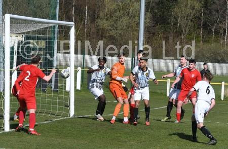 39400902Boldon CA white black v Washington red at Boldon Colliery