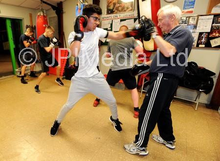 38832237-Action at the squad training night for the Preston and Fullwood  Amateur Boxing Club at the Catherine Beckett Community Centre,  Rafee