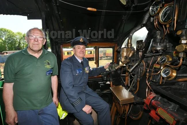 Commander Railway 39720581-Re-naming ceremony for locomotive number 34111 Royal Auxiliary ...