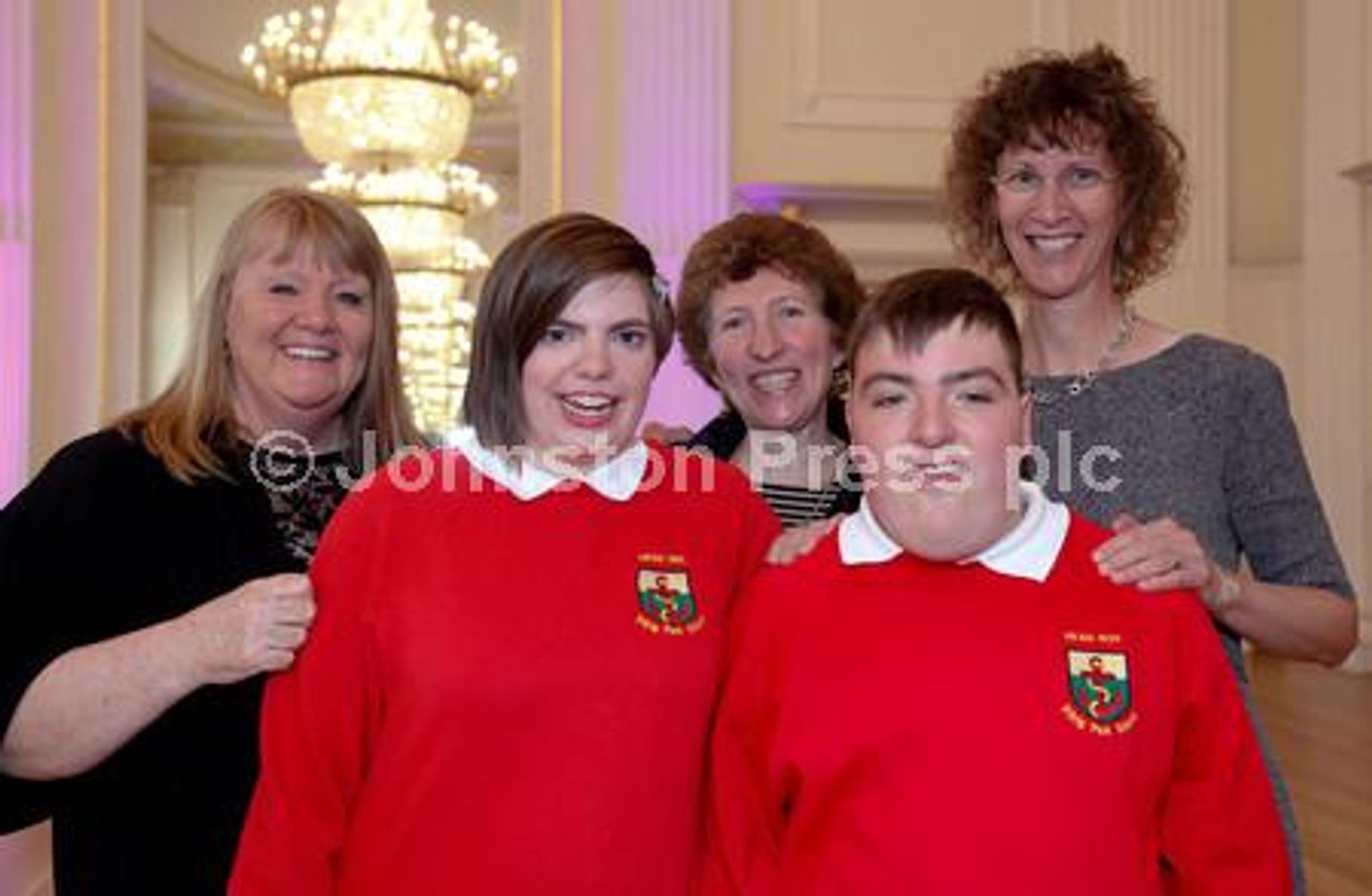 30784262 Local Hero Awards 2015 Assembly Rooms. Pilrig Park. who were nominated for and won School Of The Year. L to R Ellen Muir Head teacher Head