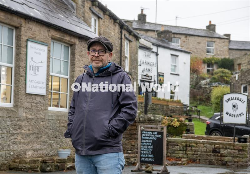 39882535Local resident Richard Walls who owns the Old School Art