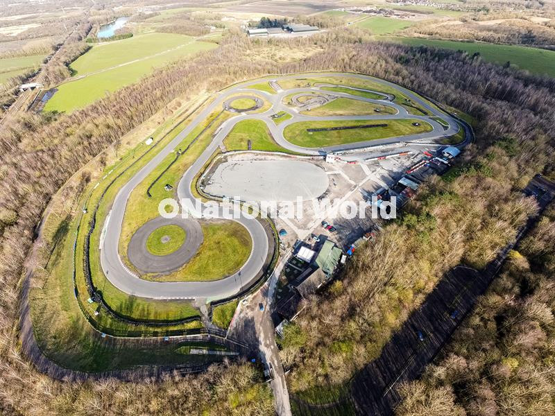Wwig 39938000-Aerial view of Three Sisters race track in Ashton-in ...
