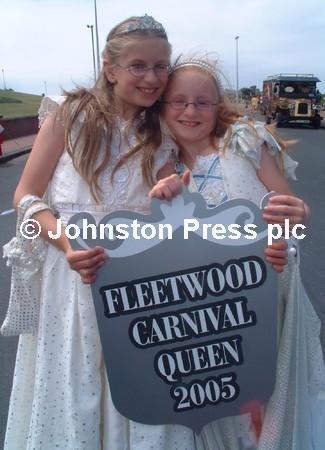 37572828Fleetwood Carnival Queen 2005 Bethany Barker with sister