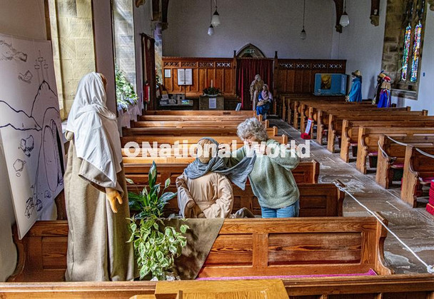 39841817-Jean Briggs in St Mary's Church for preparing creations for