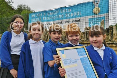 39430036-Castor C of E primary school year 5 pupils with their UNICEF ...