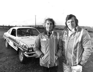 20240187-Scottish rally drivers Andrew Cowan right and Hugh McNeill ...
