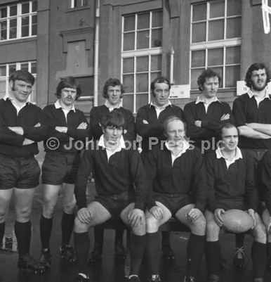 Alan Hickey Rugby Rathoat 20241110-Nine of the Scotland international rugby squad in January 1975 ...