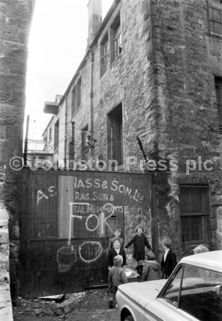 Edinburgh Rag 20364382-Children playing outside the gates of Asa Wass Rag Skin ...