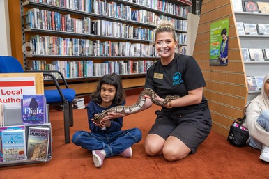 39573524-Arvita Shrivastava 5 meets the python named Dolly Python ...