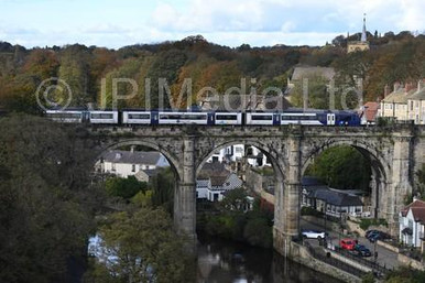 39228241-2nd November 2021 Harrogate trains. Pictured train crossing ...