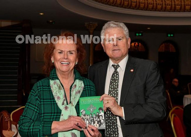 39662843-Una Oâ€™Somachain and Pat McCafferty, Feis Secretary, pictured ...