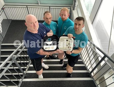 39546137-Allan Scott 58 left with PureGym staff left to right Dan Knott ...