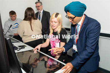39942507-Student Grace Murphy shows Commissioner Parminder Kohli, CMC ...