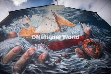 40034345-A new mural on Mount St in Fleetwood has been painted by