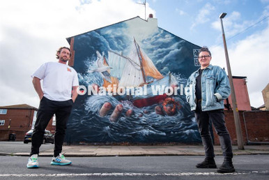 40034358-A new mural on Mount St in Fleetwood has been painted by