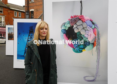 40041649-Artist Kat Button. Cross Street Arts commemorate their 25th ...