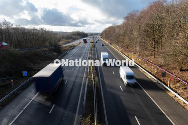 40091801-M65 Motorway at Junction 10 looking westbound. Photo: Kelvin ...