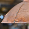 Hand-Formed Hexagon Shade -  Antique Copper Finish