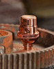 Polished Copper Candelabra Socket