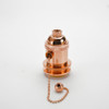 Polished Copper Pull on/off switch