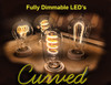 Curved LED Filaments Bulbs
