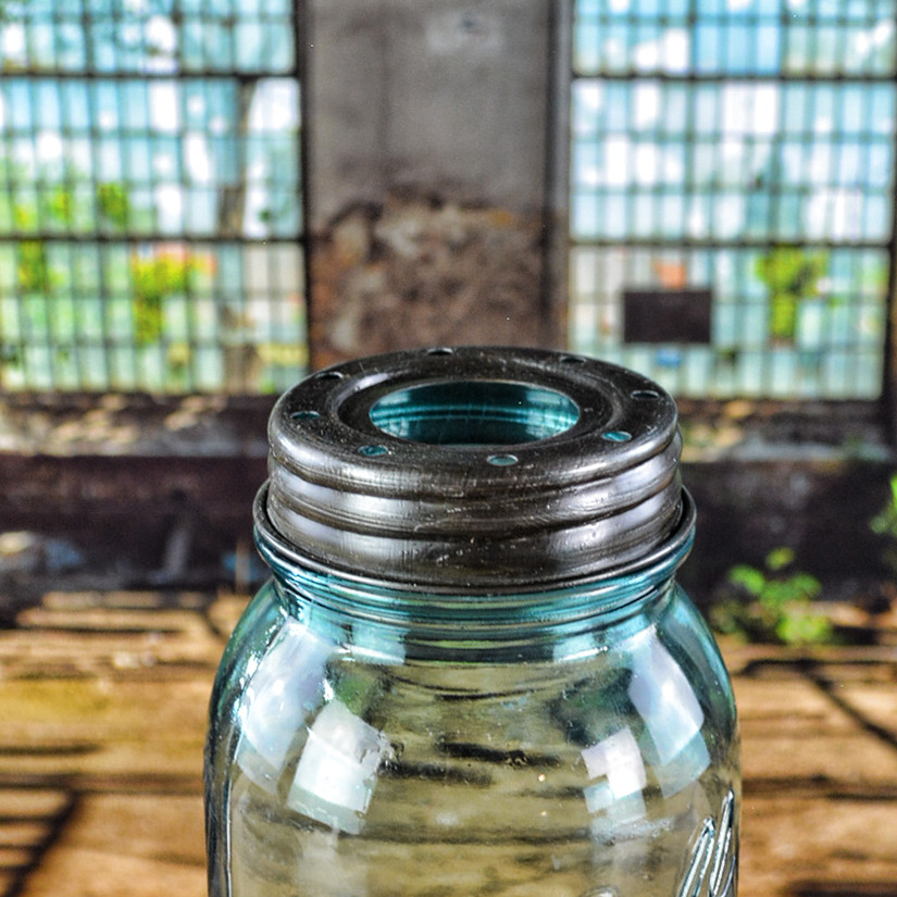 Mason Jar Lid Black