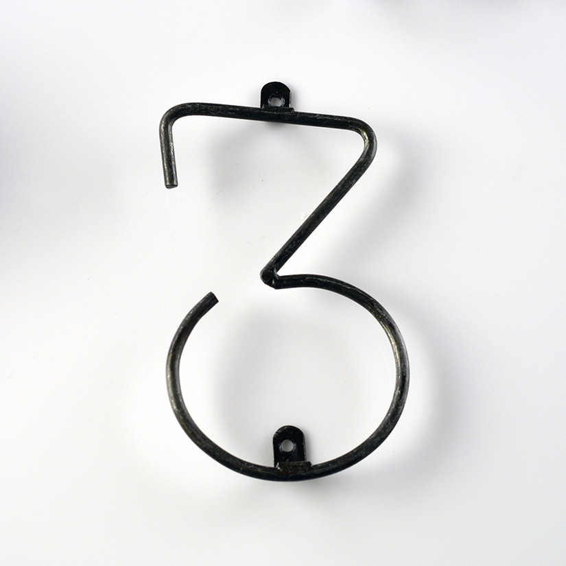 Vintage Metal Number - 3