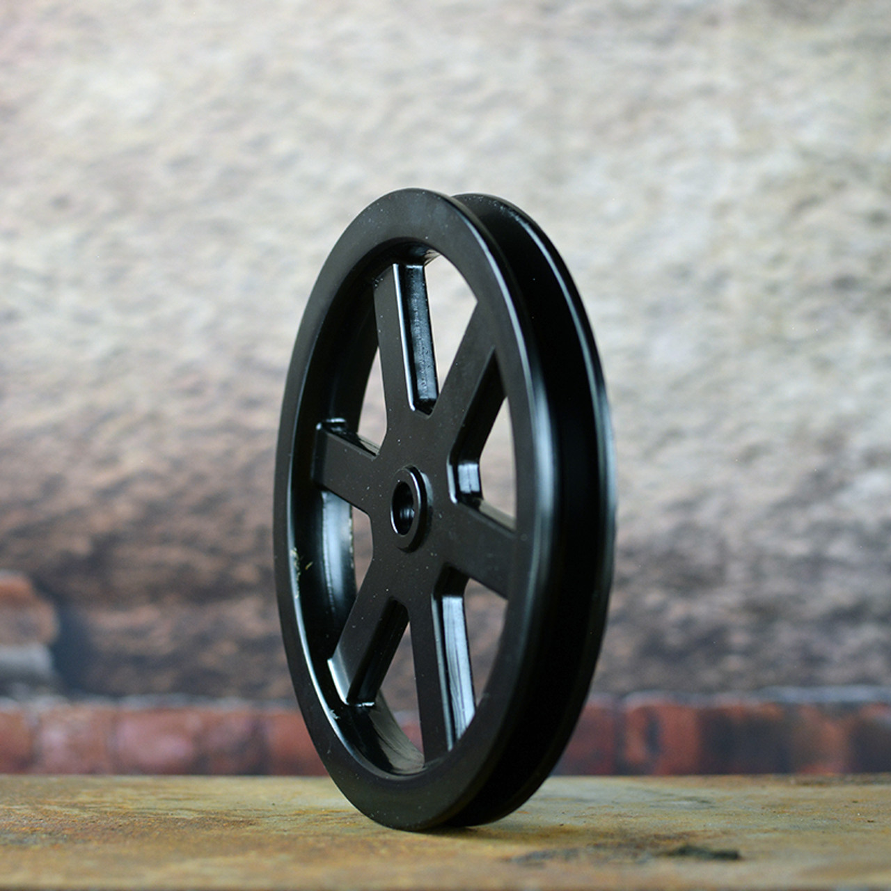 black pulley wheel