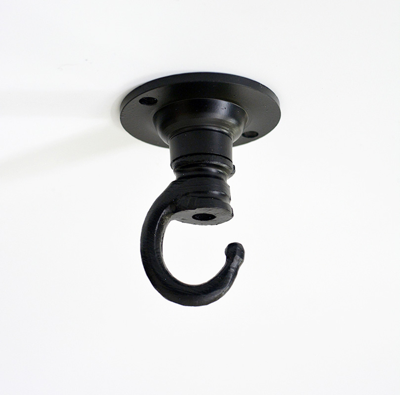 Ceiling Hook Flange - Black - 3-1/4 - Cast Aluminum